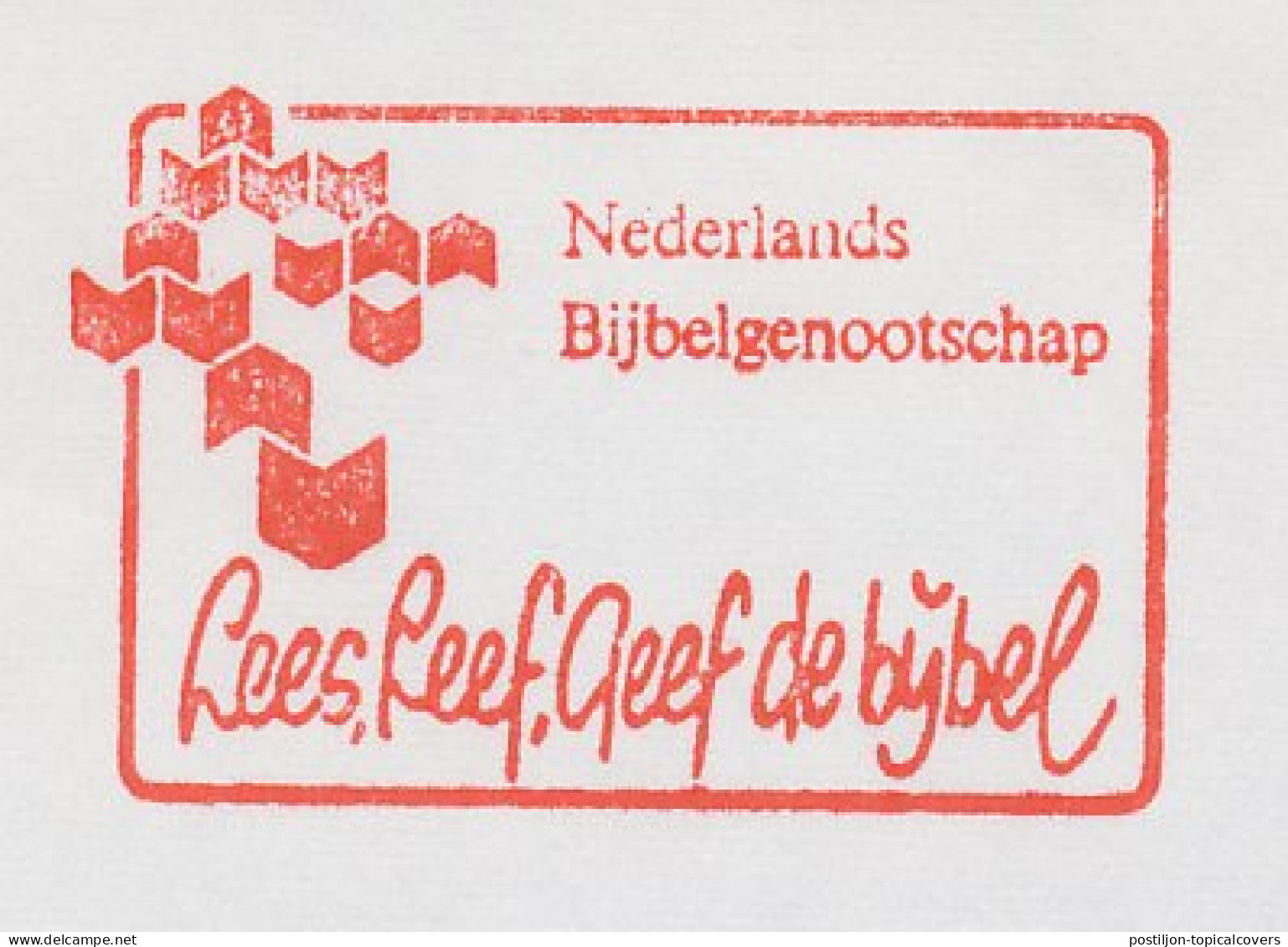 Meter Cut Netherlands 1984 Read, Live, Give The Bible - Andere & Zonder Classificatie
