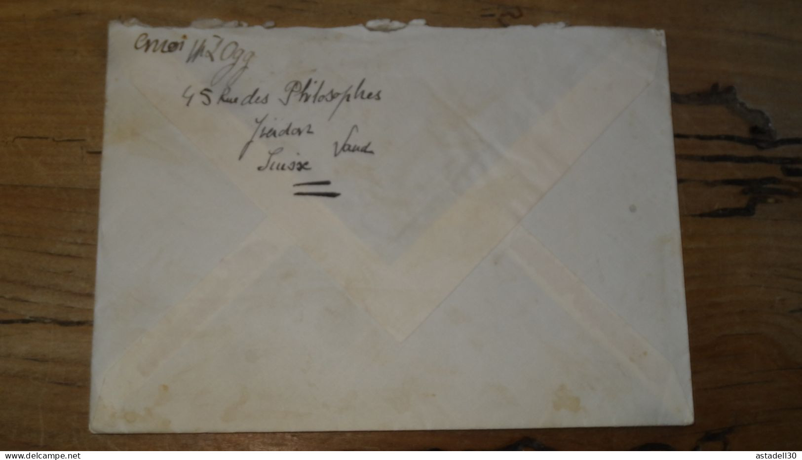 Enveloppe Avec Courrier SUISSE, Yverdon To Australia, Avion - 1951  ............ Boite1 .............. 240424-271 - Covers & Documents