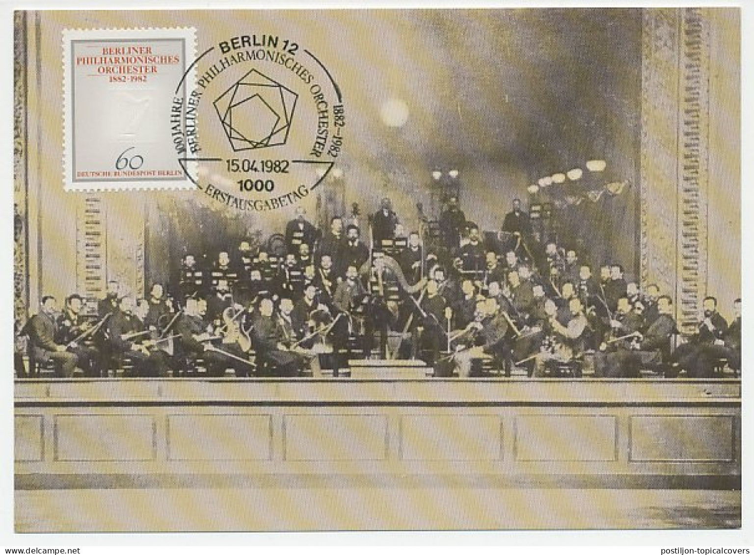 Maximum Card Germany / Berlin 1982 Philharmonic Orchestra - Music