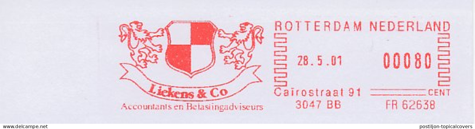 Meter Cut Netherlands 2001 Heraldry - Lion - Otros & Sin Clasificación