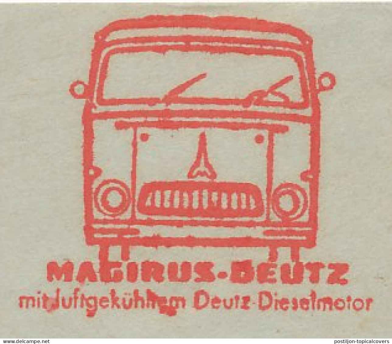 Meter Cut Germany 1961 Truck - Magirus Deutz - Camions