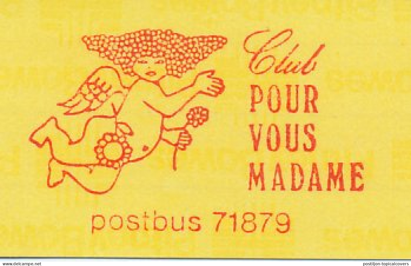 Meter Proof / Test Strip Netherlands 1983 Cherub - Club Pour Vous Madame - Mythology