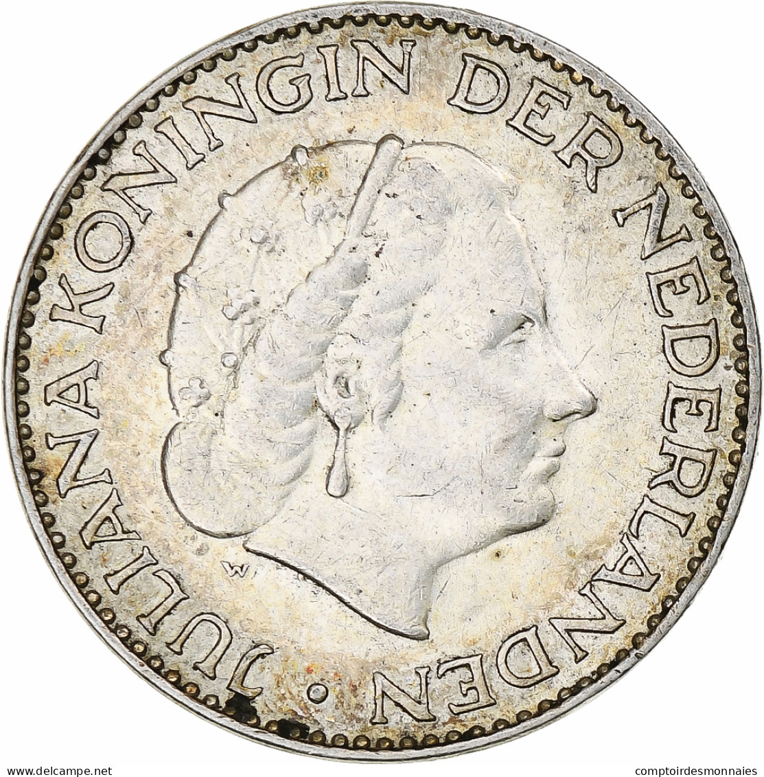 Pays-Bas, Juliana, Gulden, 1957, Utrecht, Argent, SUP, KM:184 - 1948-1980 : Juliana