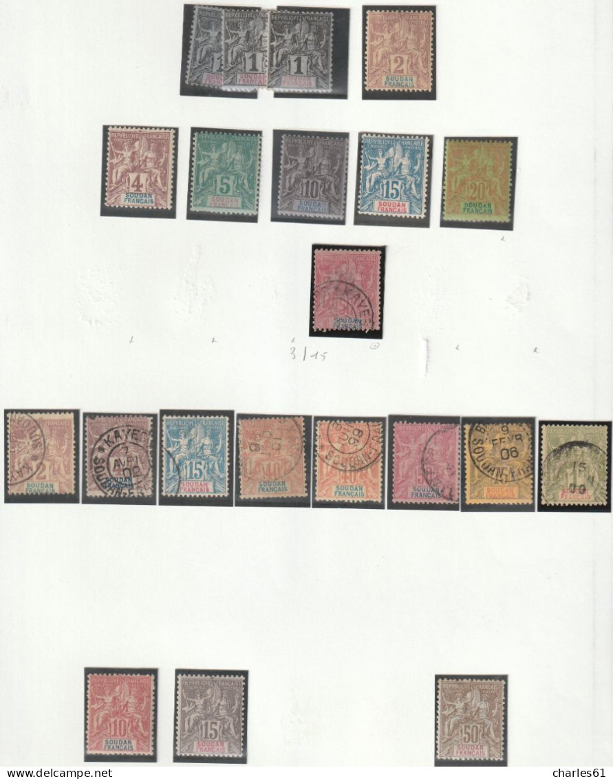 SOUDAN - COLLECTION - Neufs **/*/obl (1894-19944) Cote + 900€ - Unused Stamps