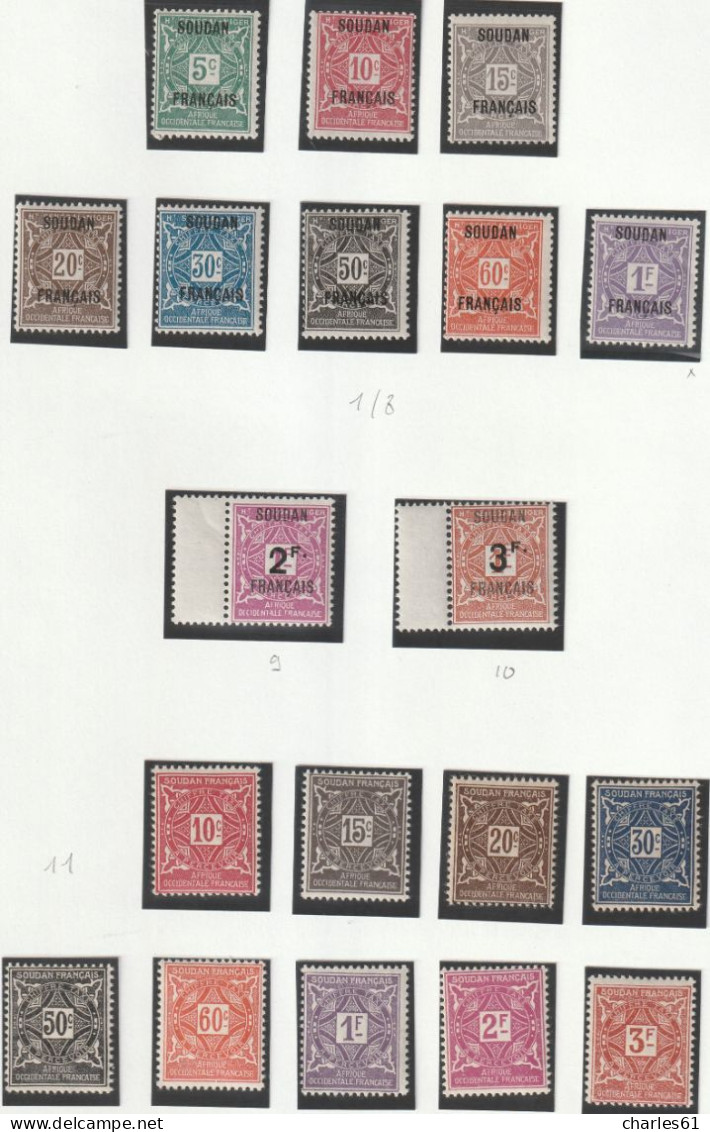 SOUDAN - COLLECTION - Neufs **/*/obl (1894-19944) Cote + 900€