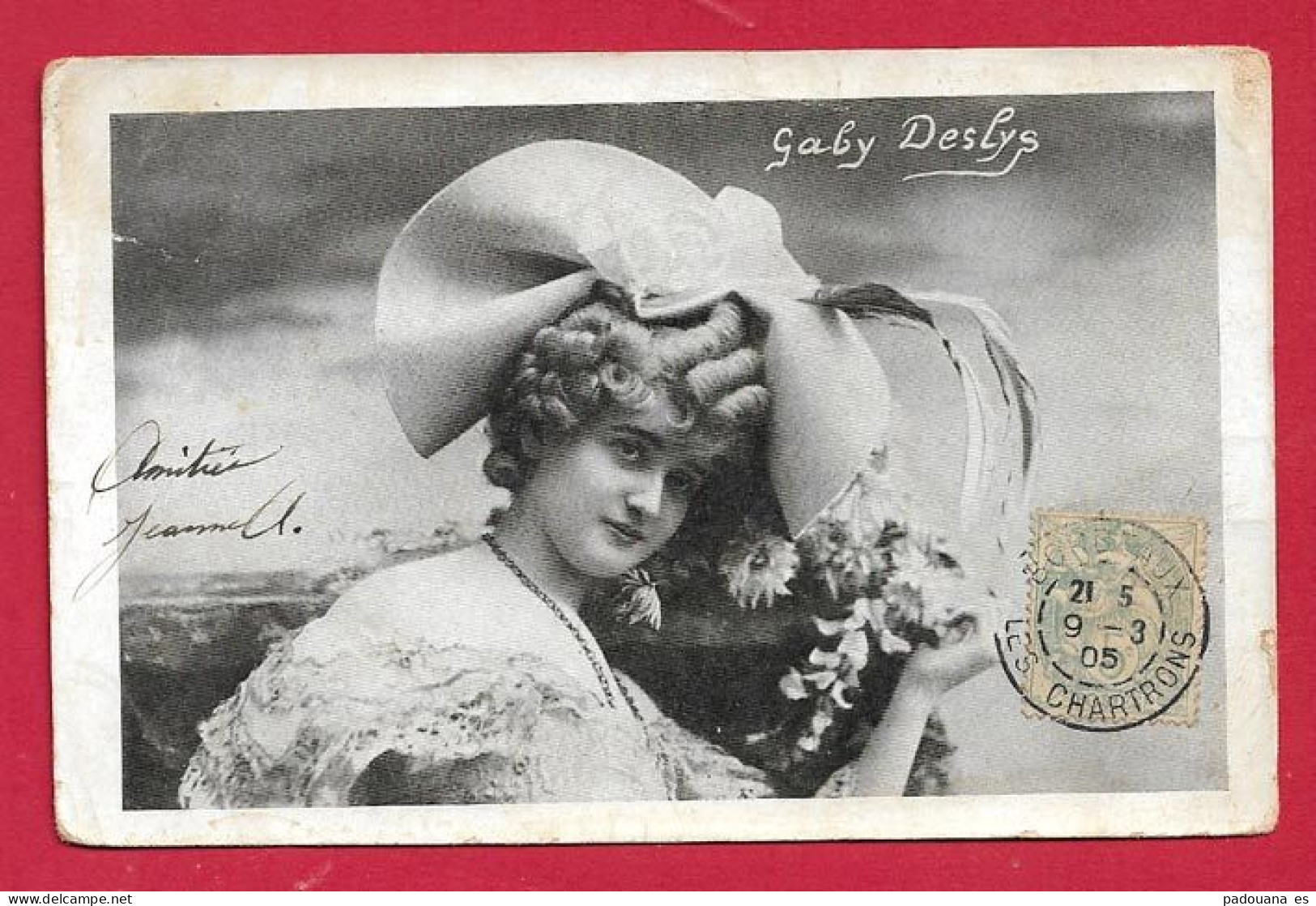 AE441 FANTAISIES  FEMME  SPECTACLE GABY DESLYS  ARTISTE 1905 - Artisti