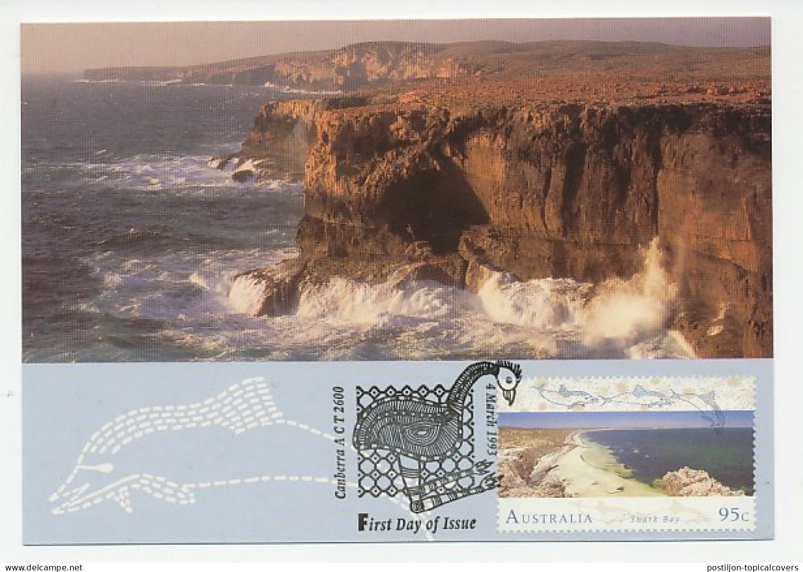 Maximum Card Australia 1993 Shark Bay - Sin Clasificación