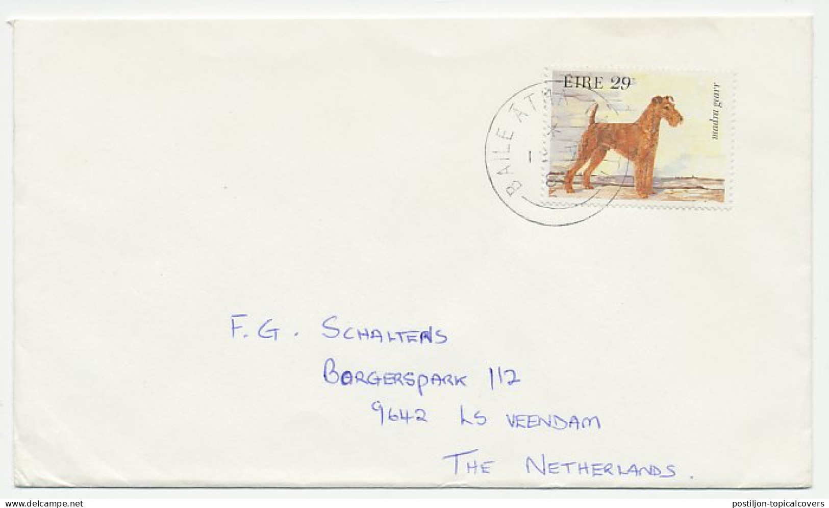 Cover / Stamp Ireland 1983 Dog - Irish Terrier - Autres & Non Classés