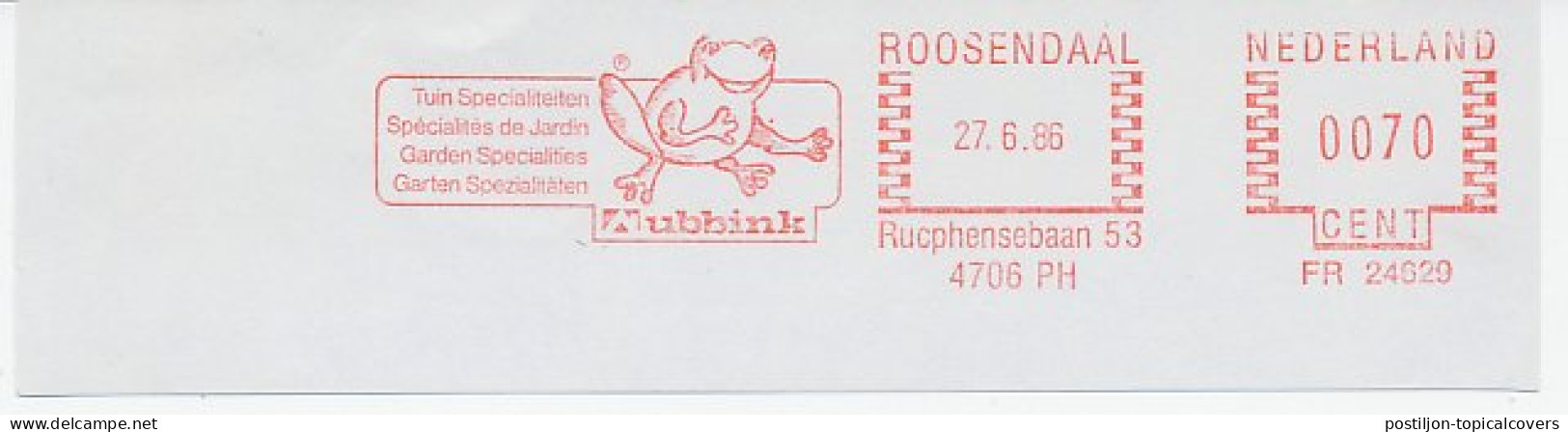 Meter Cut Netherlands 1986 Frog - Other & Unclassified