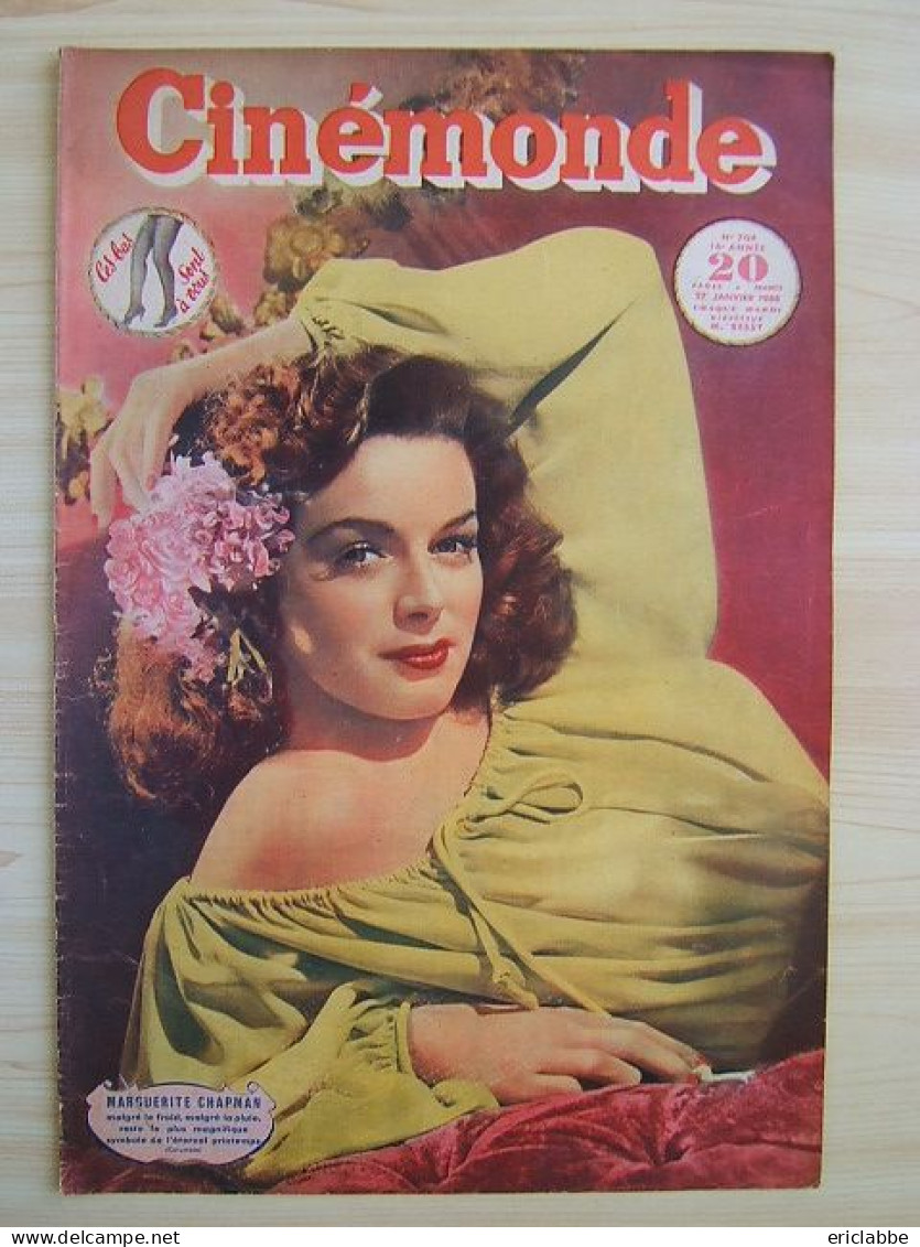 Cinémonde N°704 Du 27 Janvier 1948 Marguerite Chapman - Jane Greer - Marcel Pagnol - Micheline Presle -Maurice Chevalier - Kino/Fernsehen