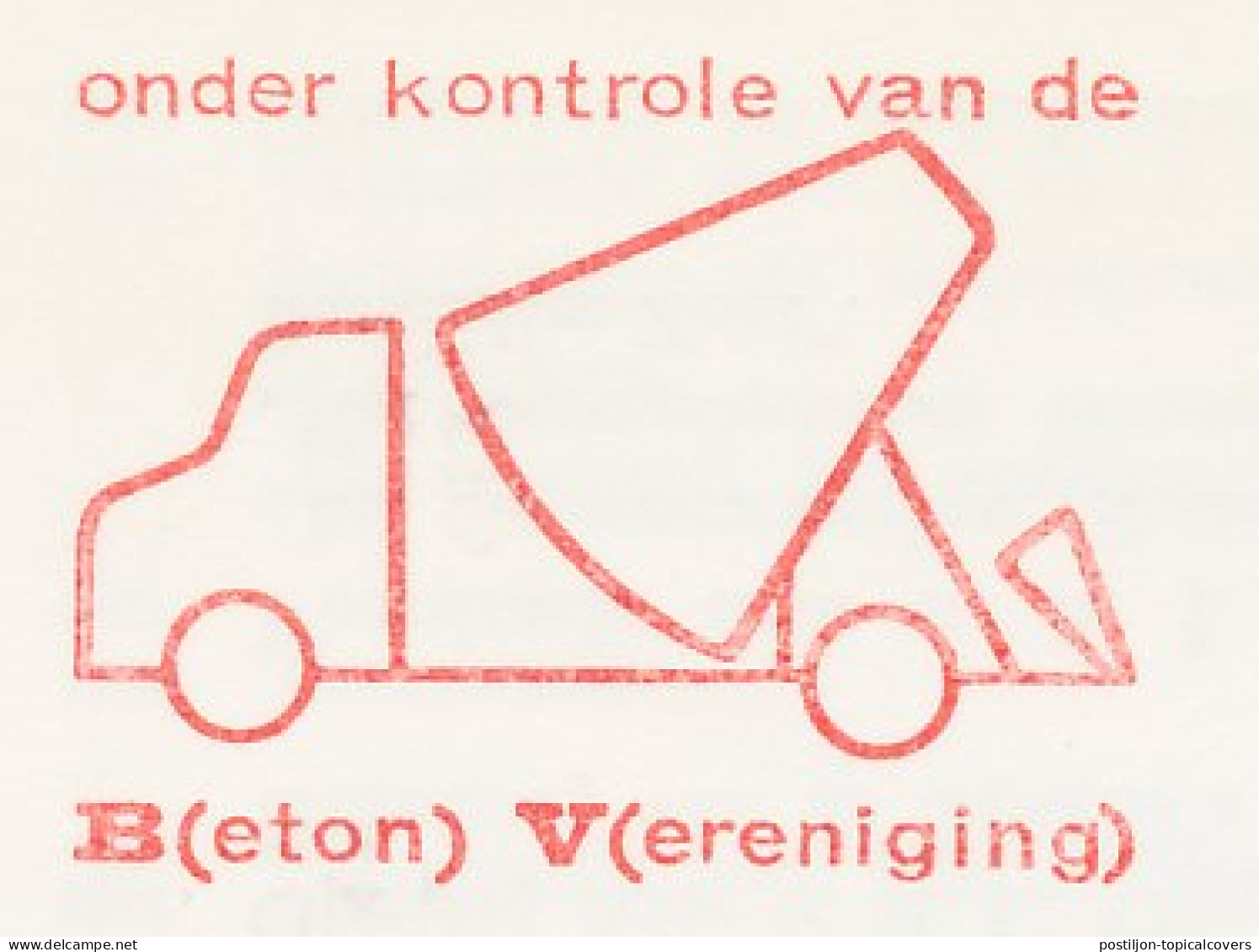 Meter Card Netherlands 1965 Concrete Truck - Other & Unclassified