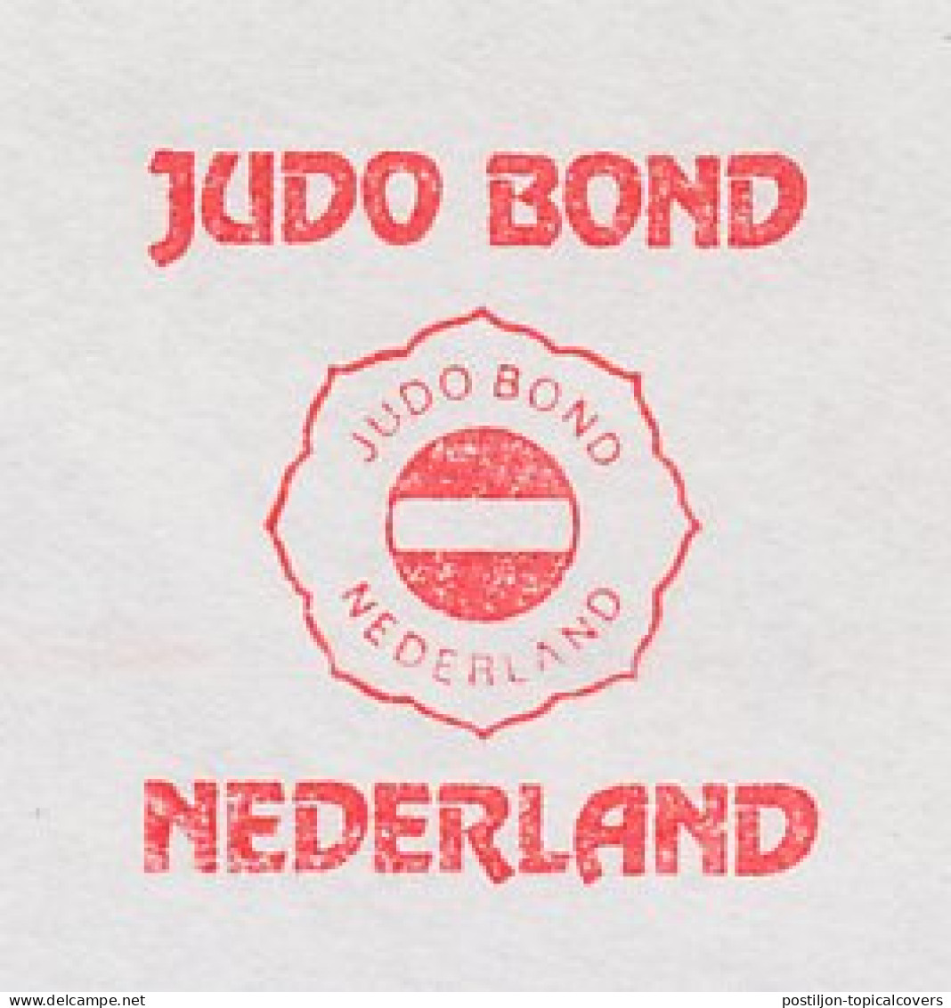 Meter Cover Netherlands 1991 Judo Federation - Nieuwegein - Autres & Non Classés