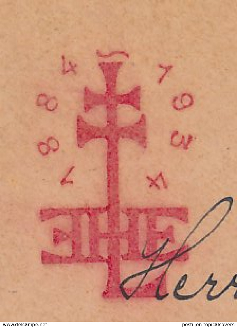 Meter Cover Hungary 1934 L.E.H.E. - Stamp Exhibition - Cross - Andere & Zonder Classificatie