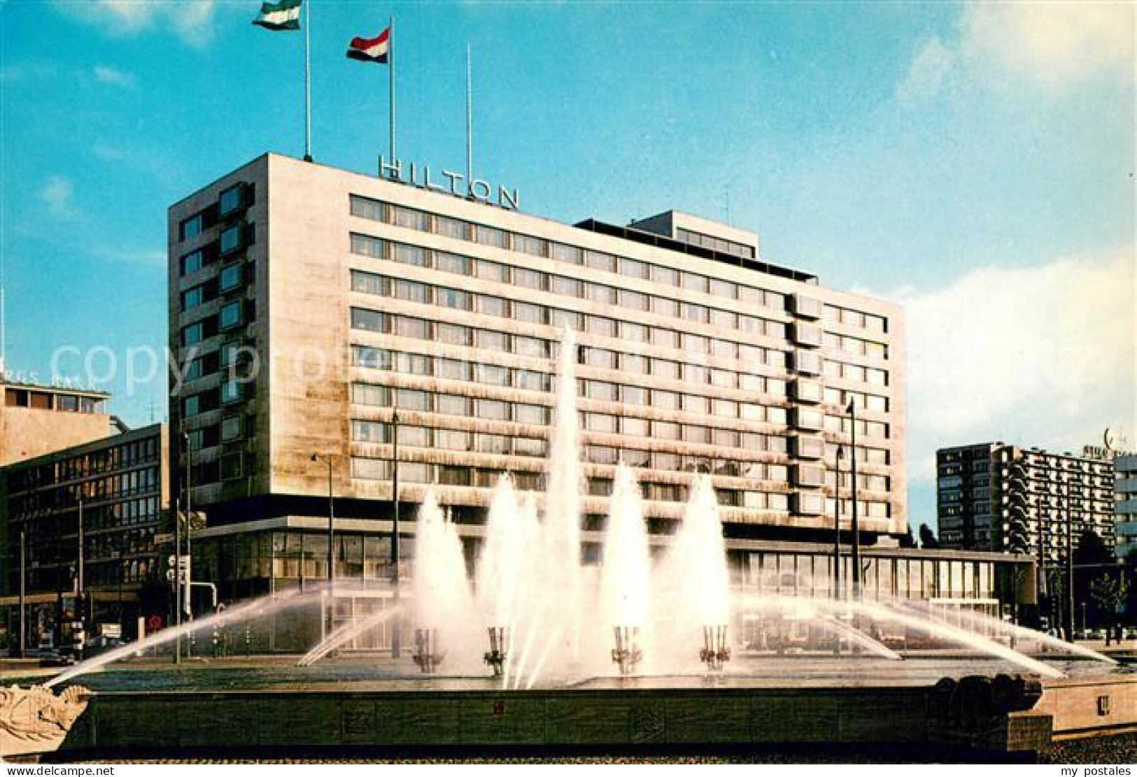 73635922 Rotterdam Hofplein Met Hilton Hotel Wasserspiele Rotterdam - Sonstige & Ohne Zuordnung