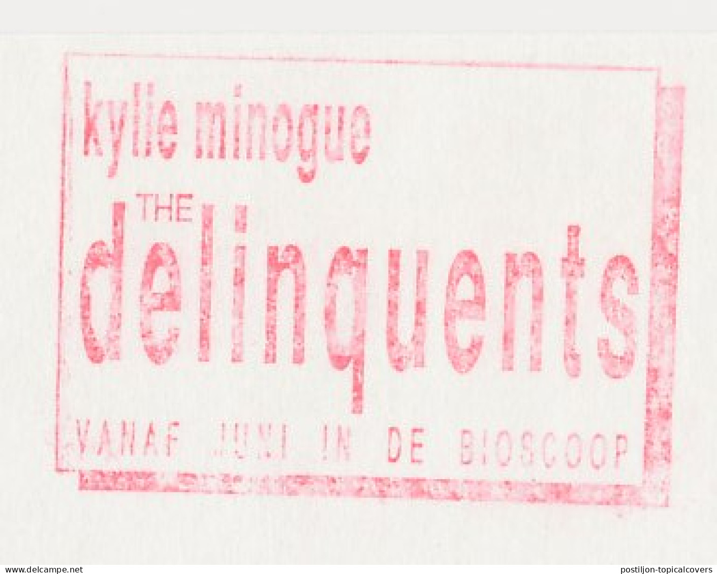 Meter Top Cut Netherlands 1990 The Delinquents - Movie - Kylie Minogue - Cinema