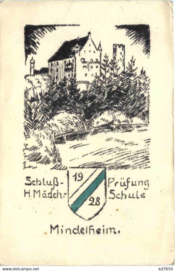 Mindelheim - Schlussprüfung Mädchenschule 1928 - Studentika - Mindelheim
