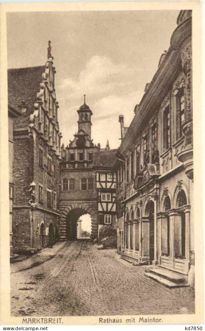 Marktbreit - Rathaus Mit Maintor - Kitzingen