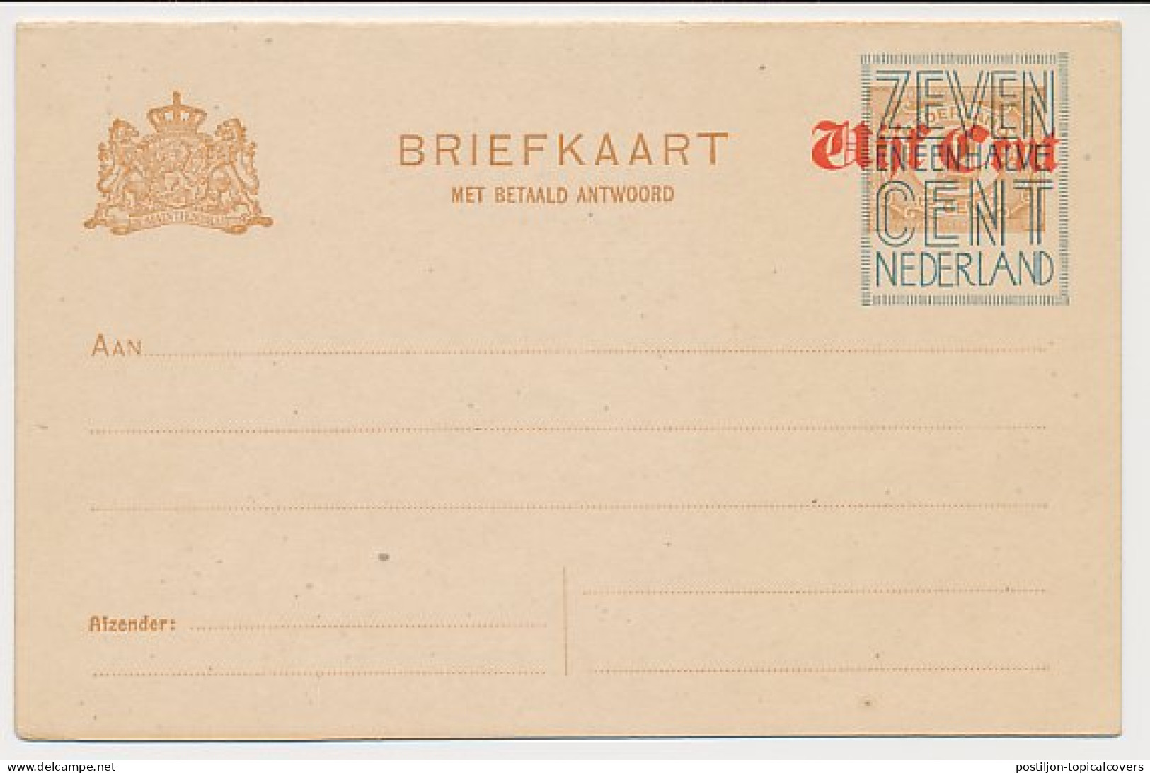 Briefkaart G. 141 II - Material Postal