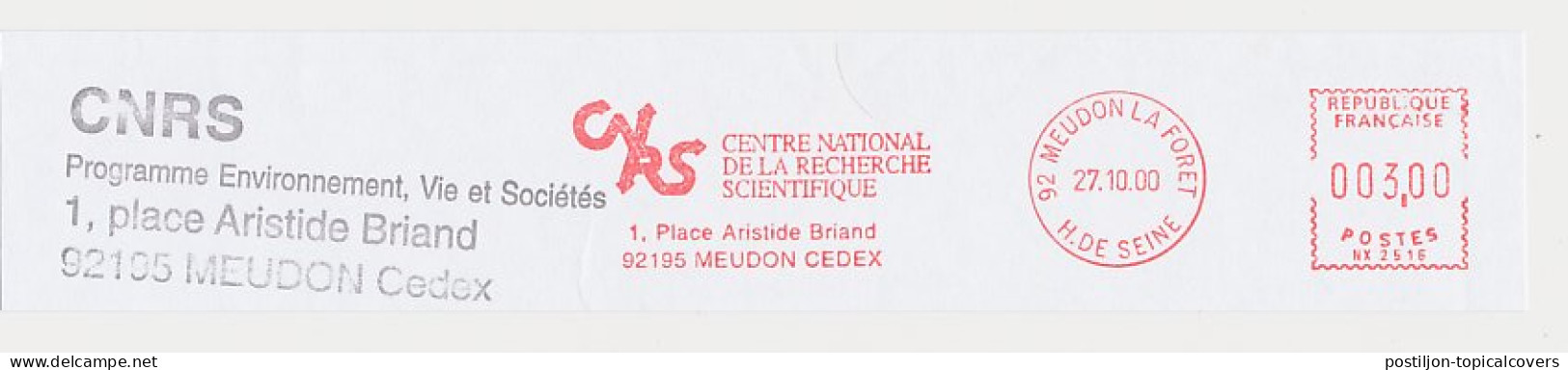 Meter Top Cut France 2000 Scientific Research National Center - Sonstige & Ohne Zuordnung