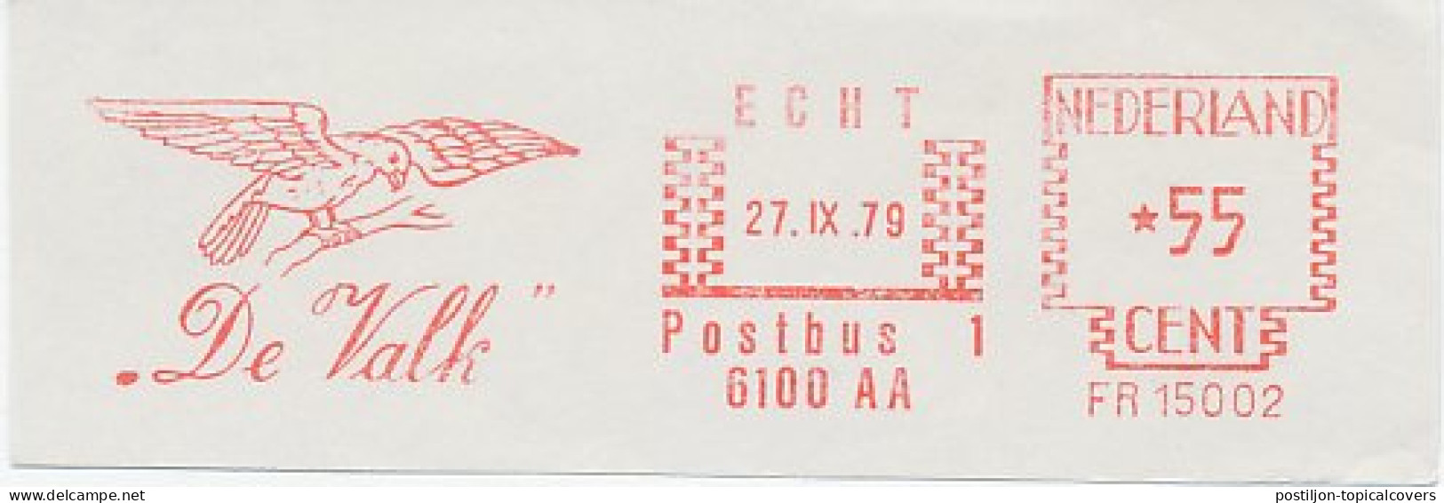 Meter Cut Netherlands 1979 Bird - Falcon - Autres & Non Classés