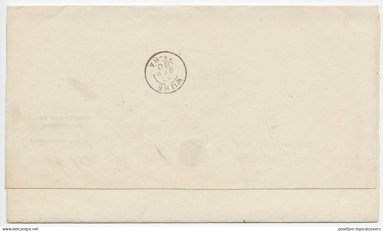 Dienst Drukwerk - Naamstempel Vollenhove 1880 - Cartas & Documentos