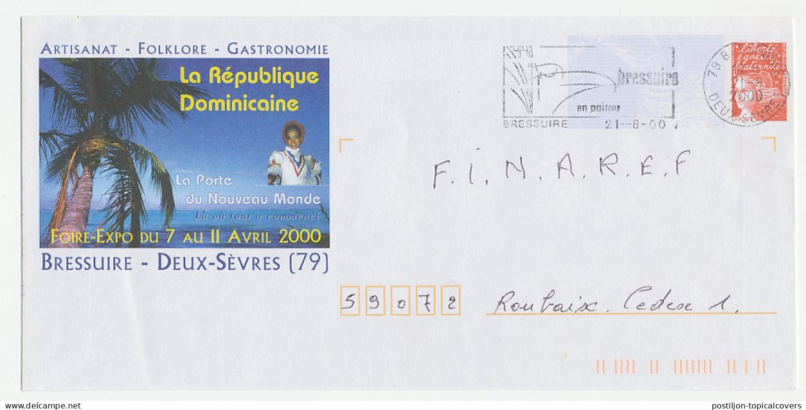 Postal Stationery / PAP France 2000 Dominican Republic - Non Classés