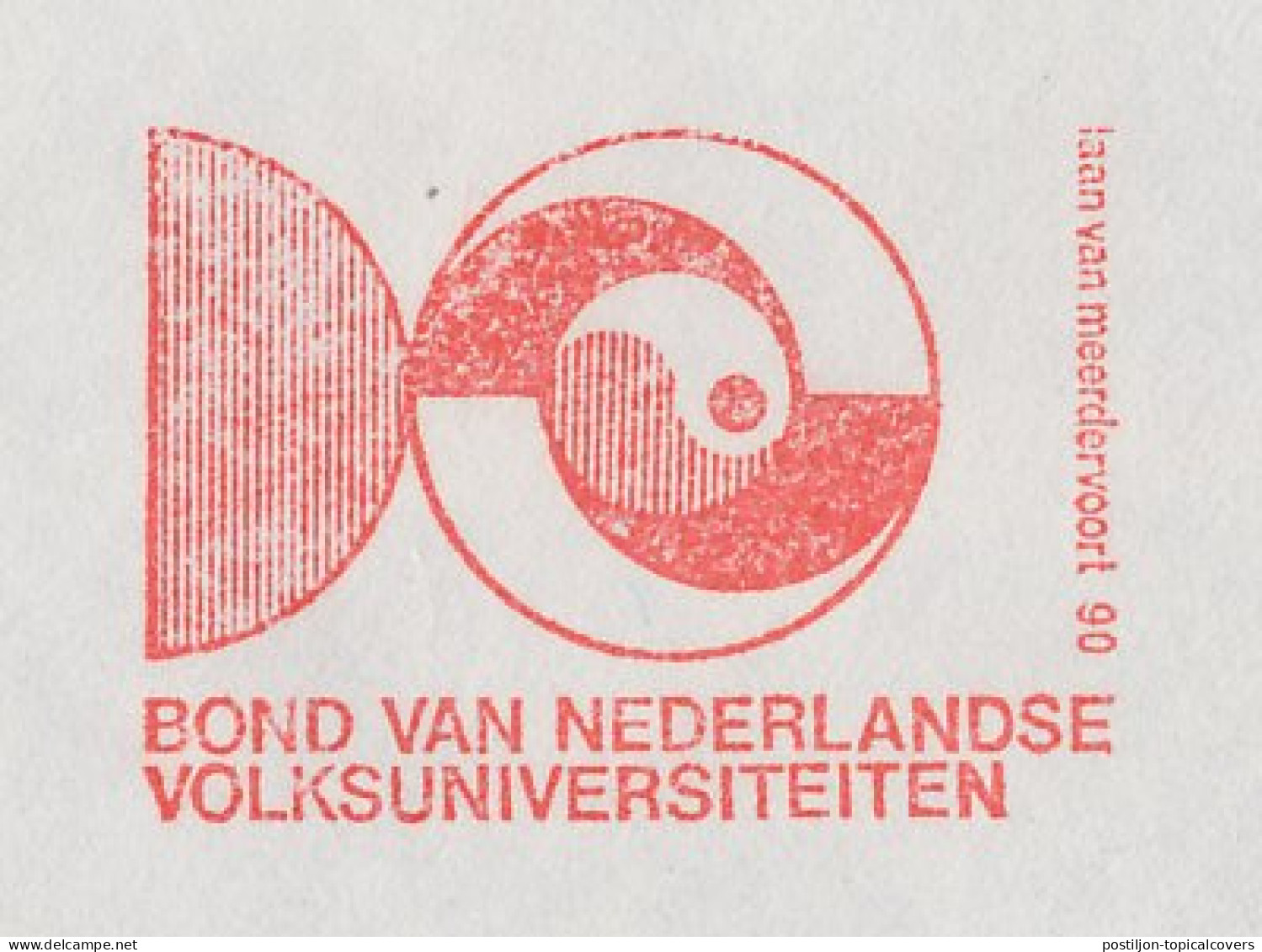 Meter Cover Netherlands 1974 Association Of Universities In The Netherlands - Yin Yang - Non Classés