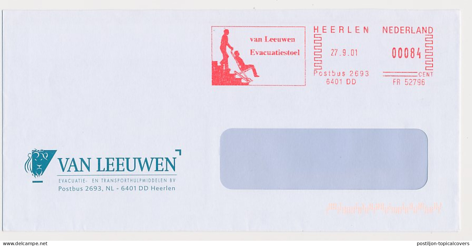 Meter Cover Netherlands 2001 Evacuation Chair - Heerlen - Other & Unclassified