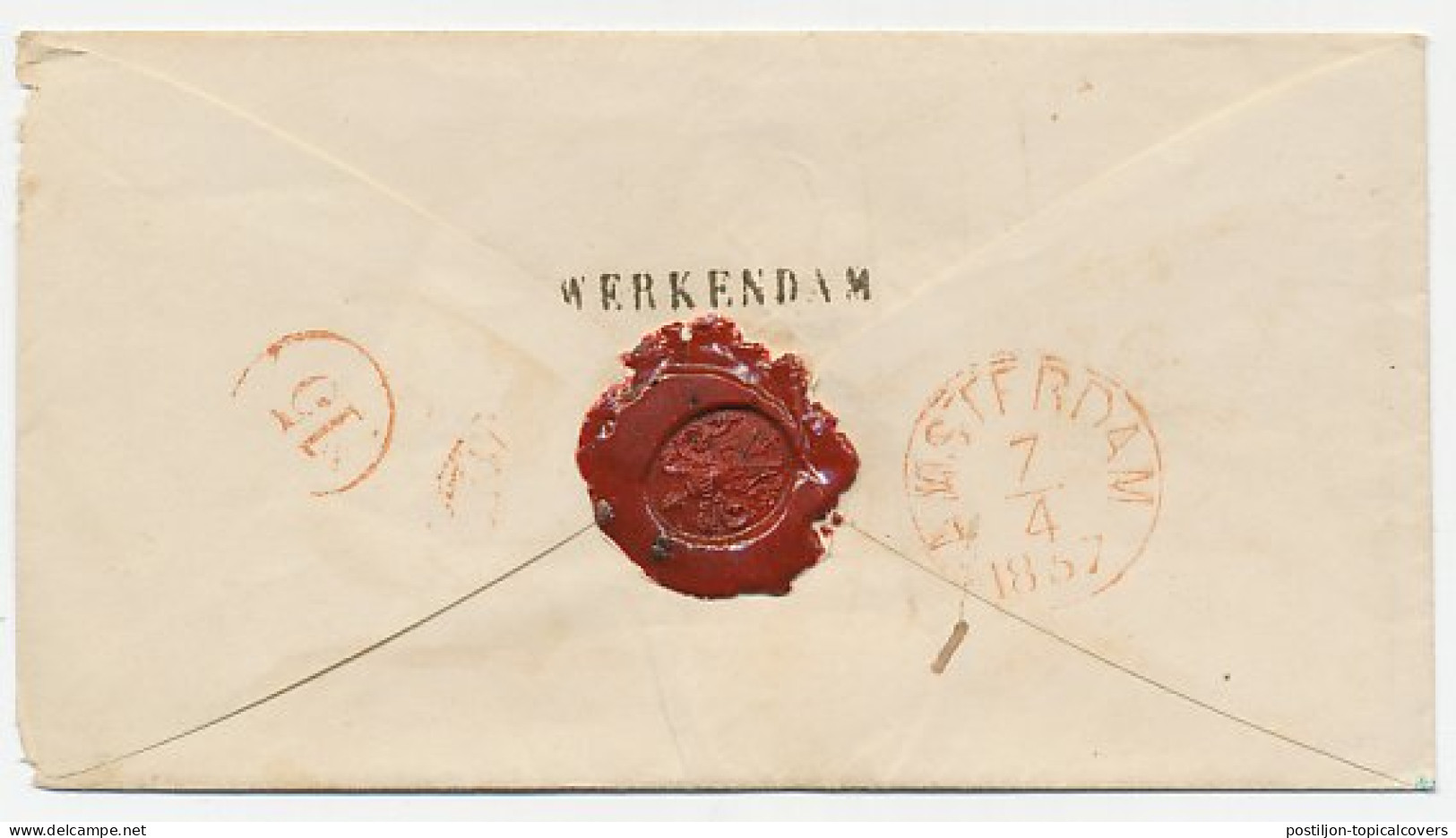 Naamstempel Werkendam 1857 - Covers & Documents