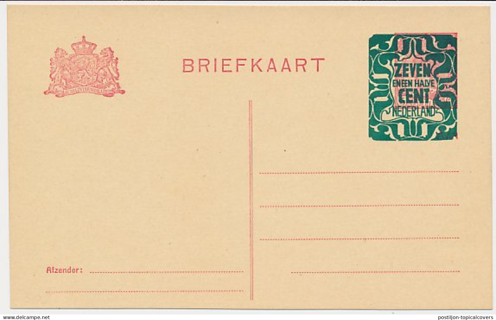 Briefkaart G. 170 I  - Postal Stationery