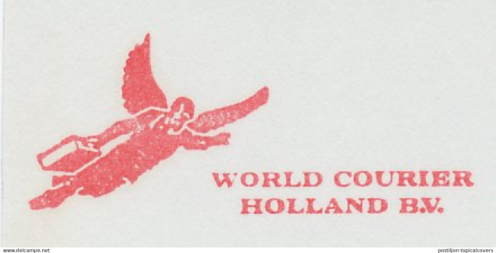 Meter Cut Netherlands 1981 Angel - World Courier - Altri & Non Classificati