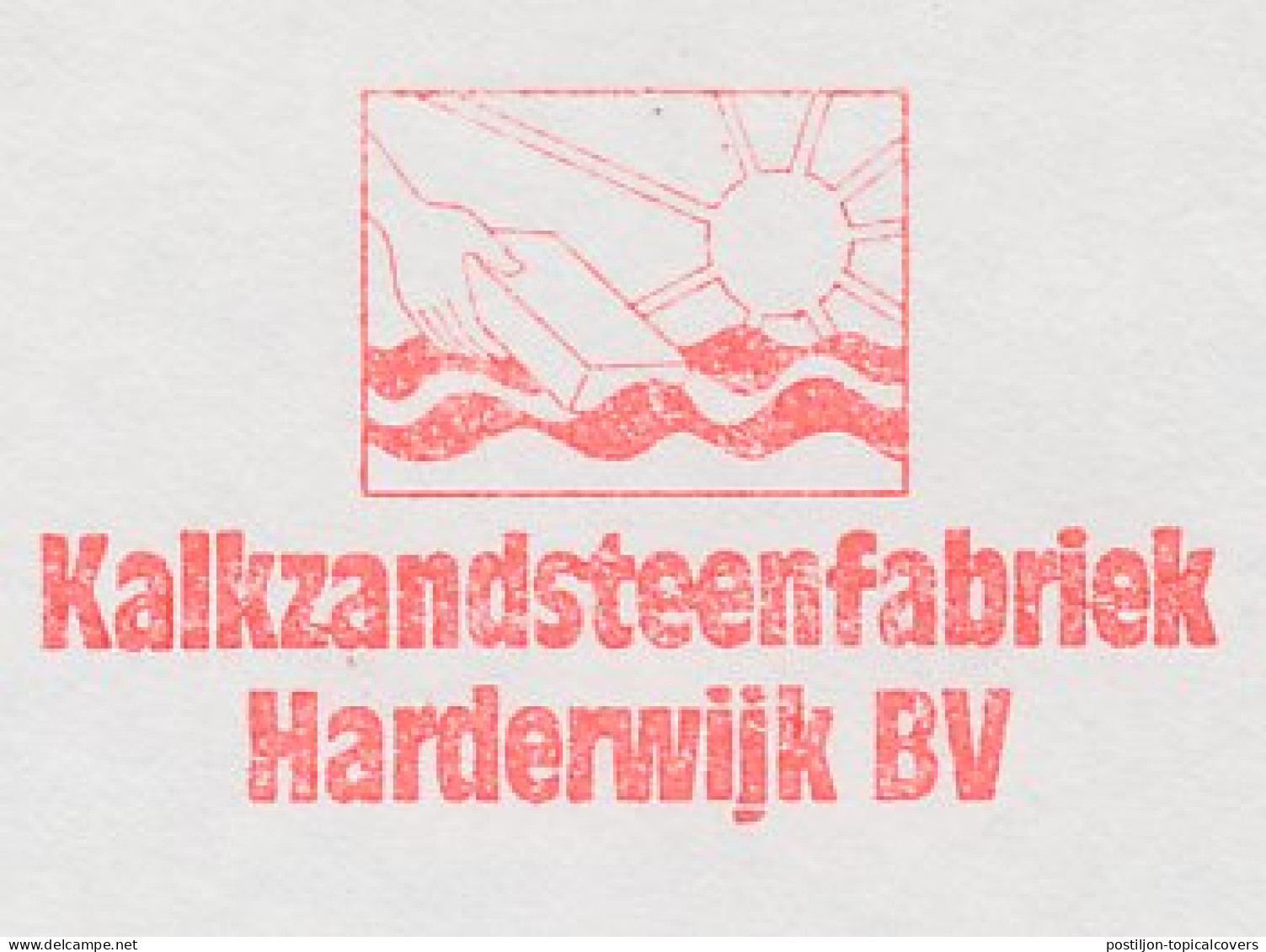 Meter Cover Netherlands 1989 Sand-lime Brick - Sun - Harderwijk - Autres & Non Classés