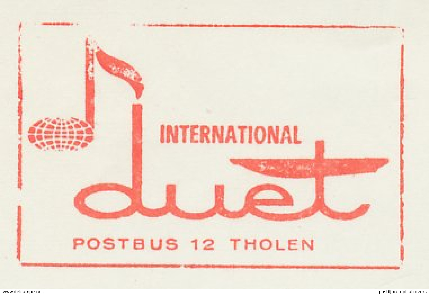 Meter Cut Netherlands 1972 International Duet - Music
