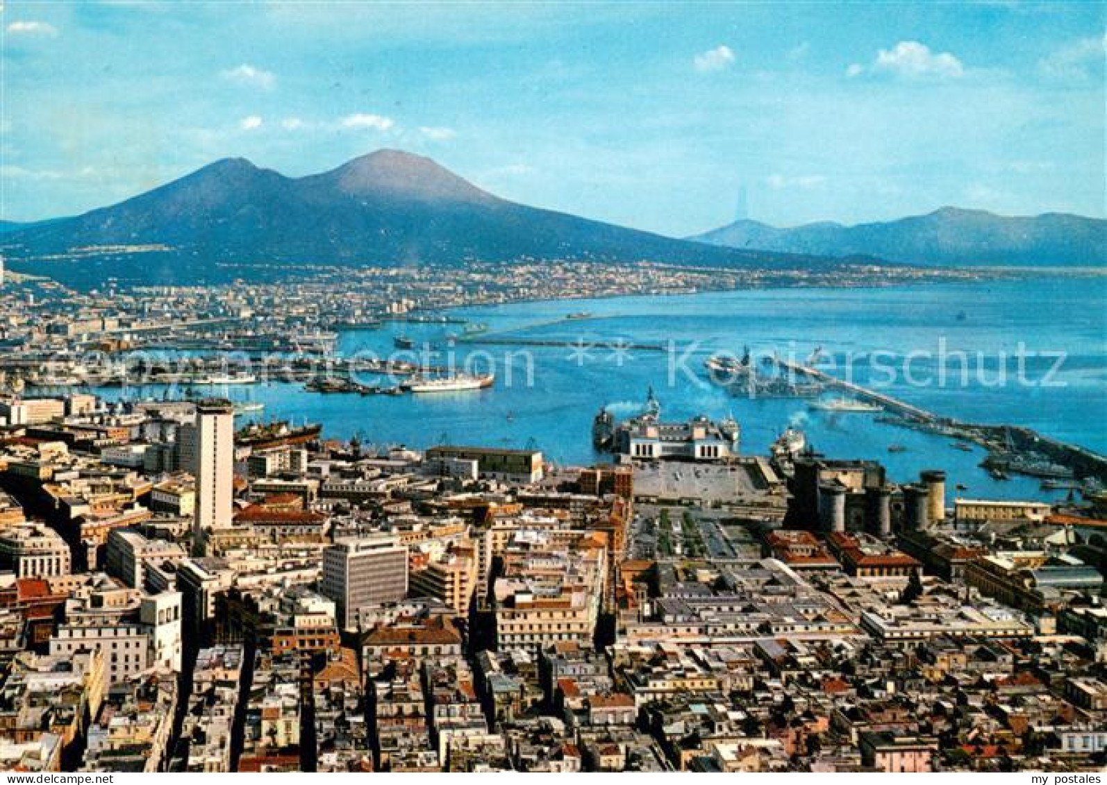 73635861 Napoli Neapel Panorama E Vesuvio Veduta Aerea Napoli Neapel - Otros & Sin Clasificación