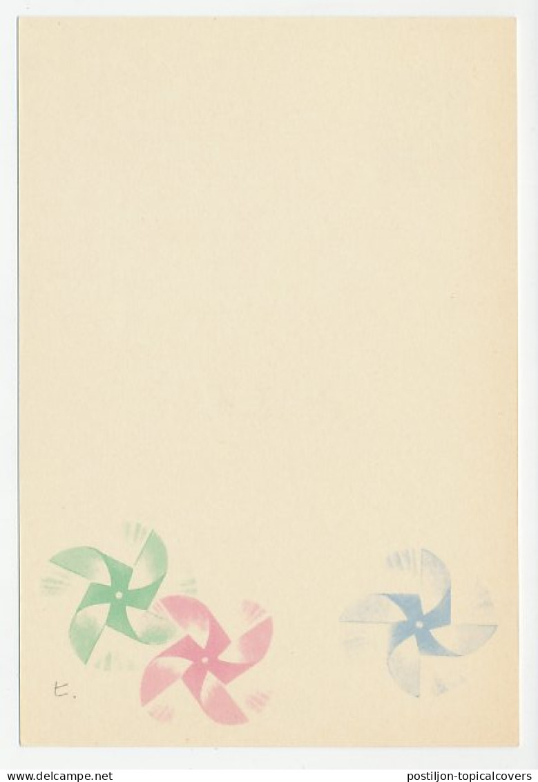 Specimen - Postal Stationery Japan 1987 Butterfly - Windmill - Autres & Non Classés