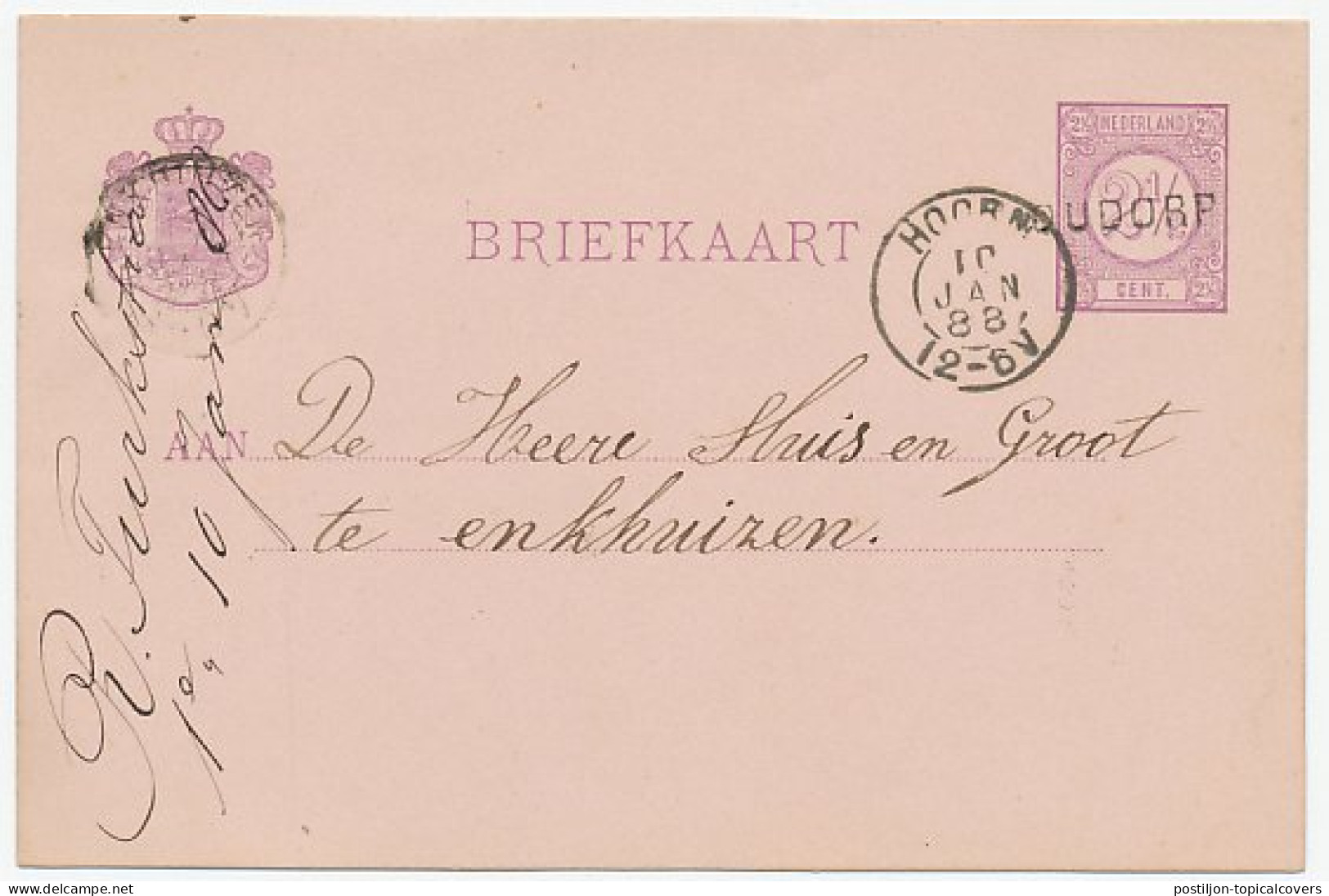 Naamstempel Oudorp 1888 - Brieven En Documenten