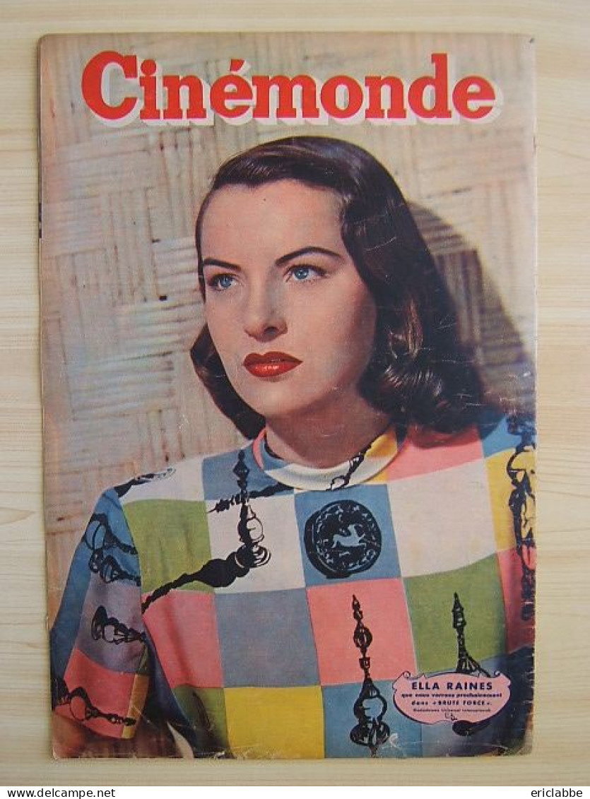 Cinémonde N°709 Du 02 Mars 1948 Marthe Vickers - Ella Raines - Jacqueline Pagnol Ex-Bouvier - Film/ Televisie