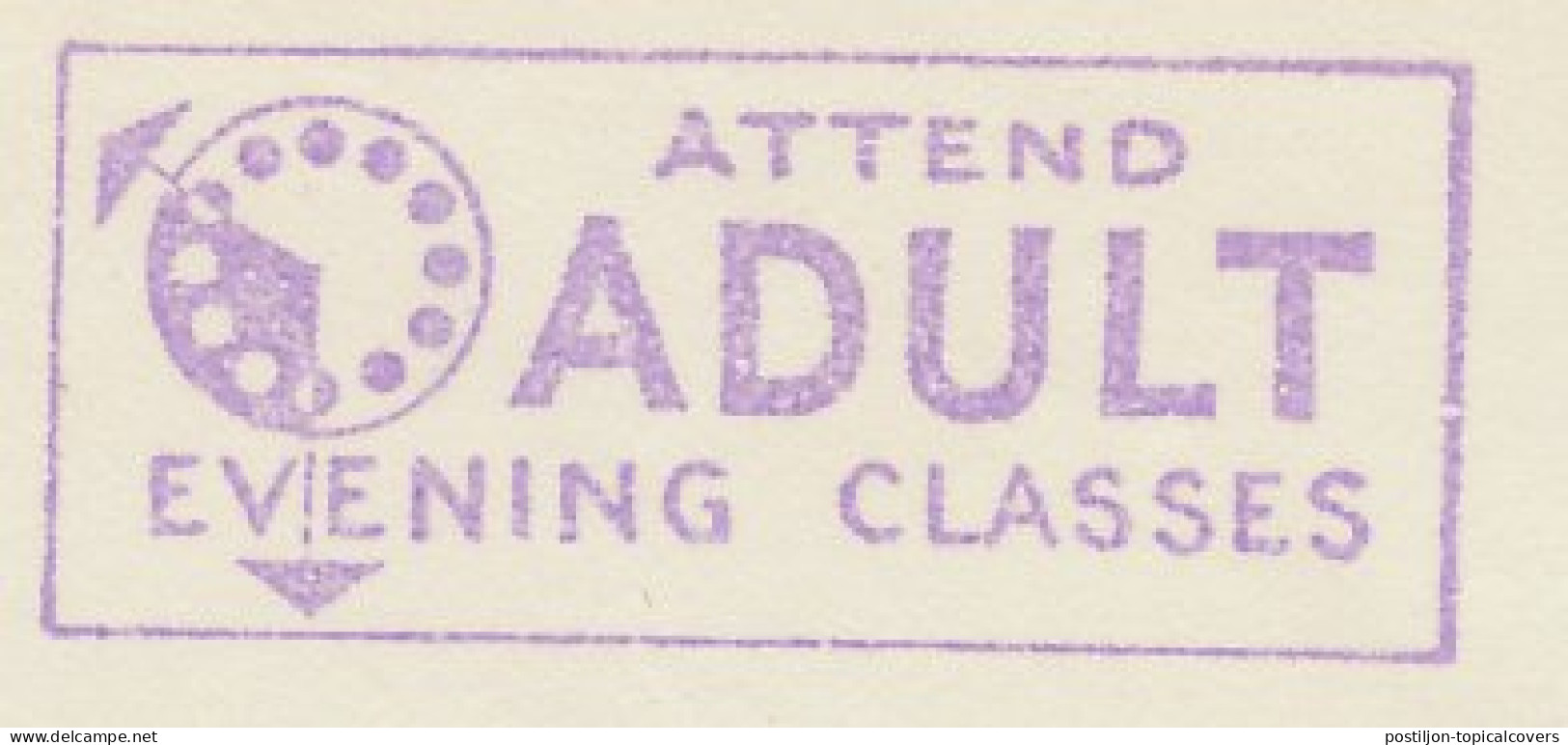 Meter Cut USA 1952 Adult Evening Classes - Clock - Ohne Zuordnung