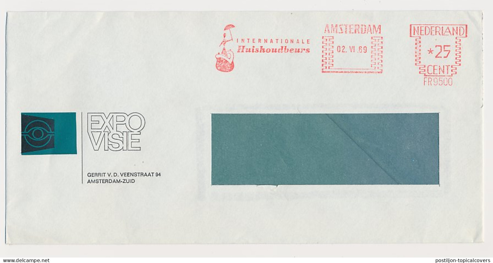 Meter Cover Netherlands 1969 Wallet - Household Fair - Unclassified