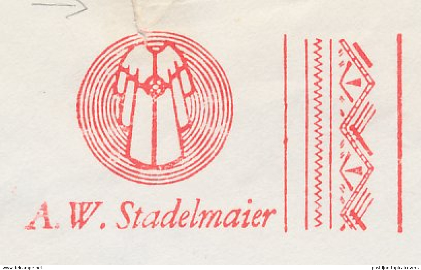 Meter Cover Netherlands 1972 Church Robes - Stadelmaier - Nijmegen - Andere & Zonder Classificatie