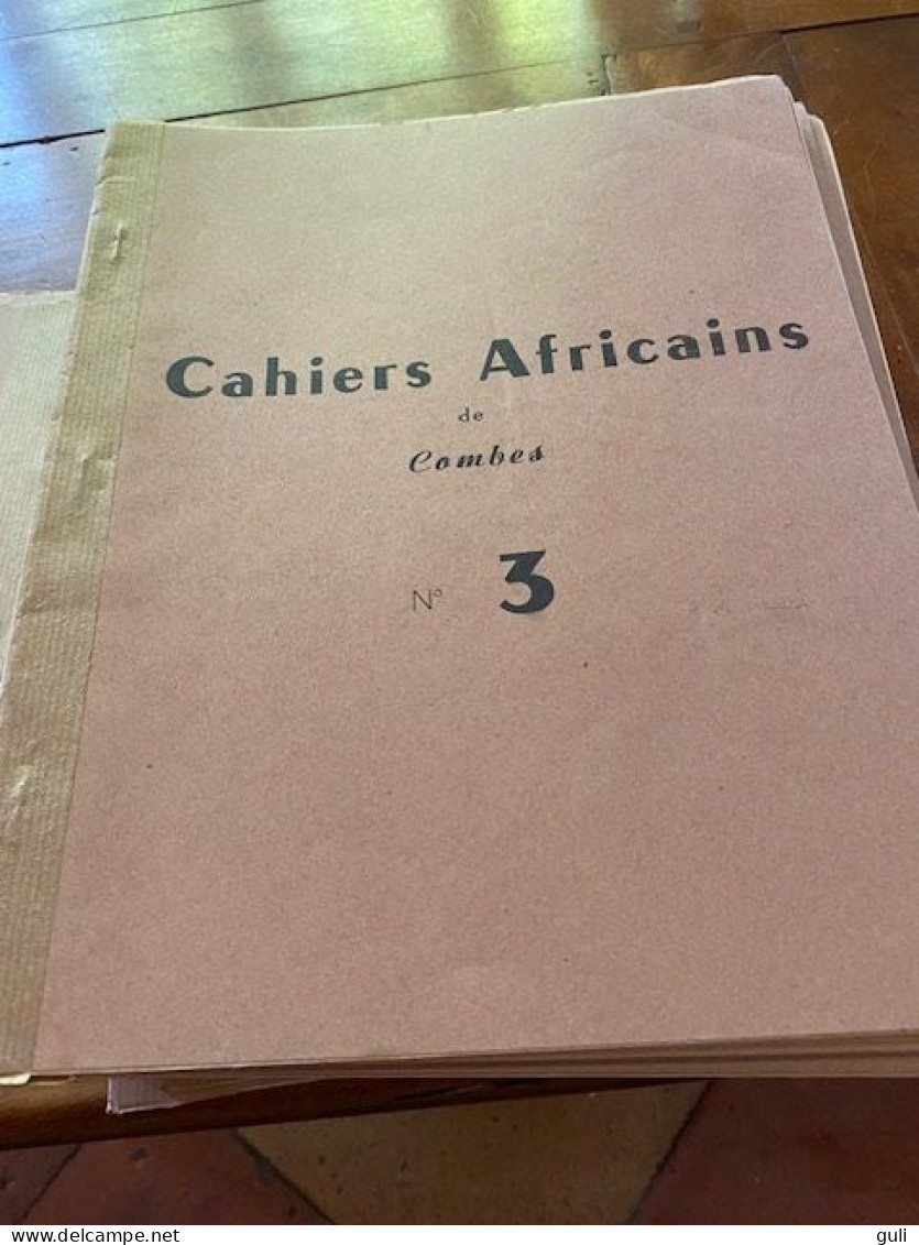 Livre Culture Histoire CAHIERS AFRICAINS De Charles COMBES Manuscrit Dactylographié.Ensemble Complet  20 Cahiers (magie) - Histoire