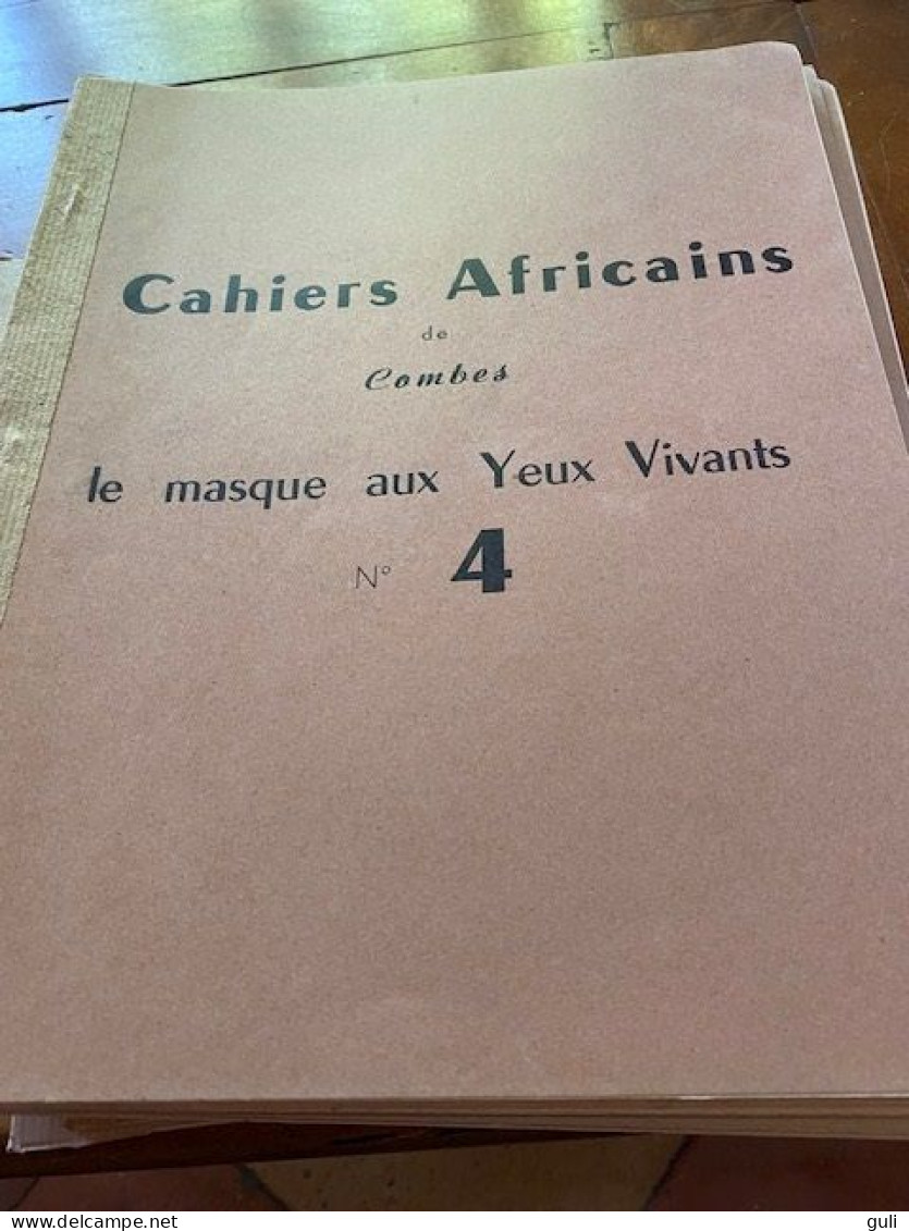 Livre Culture Histoire CAHIERS AFRICAINS De Charles COMBES Manuscrit Dactylographié.Ensemble Complet  20 Cahiers (magie) - History