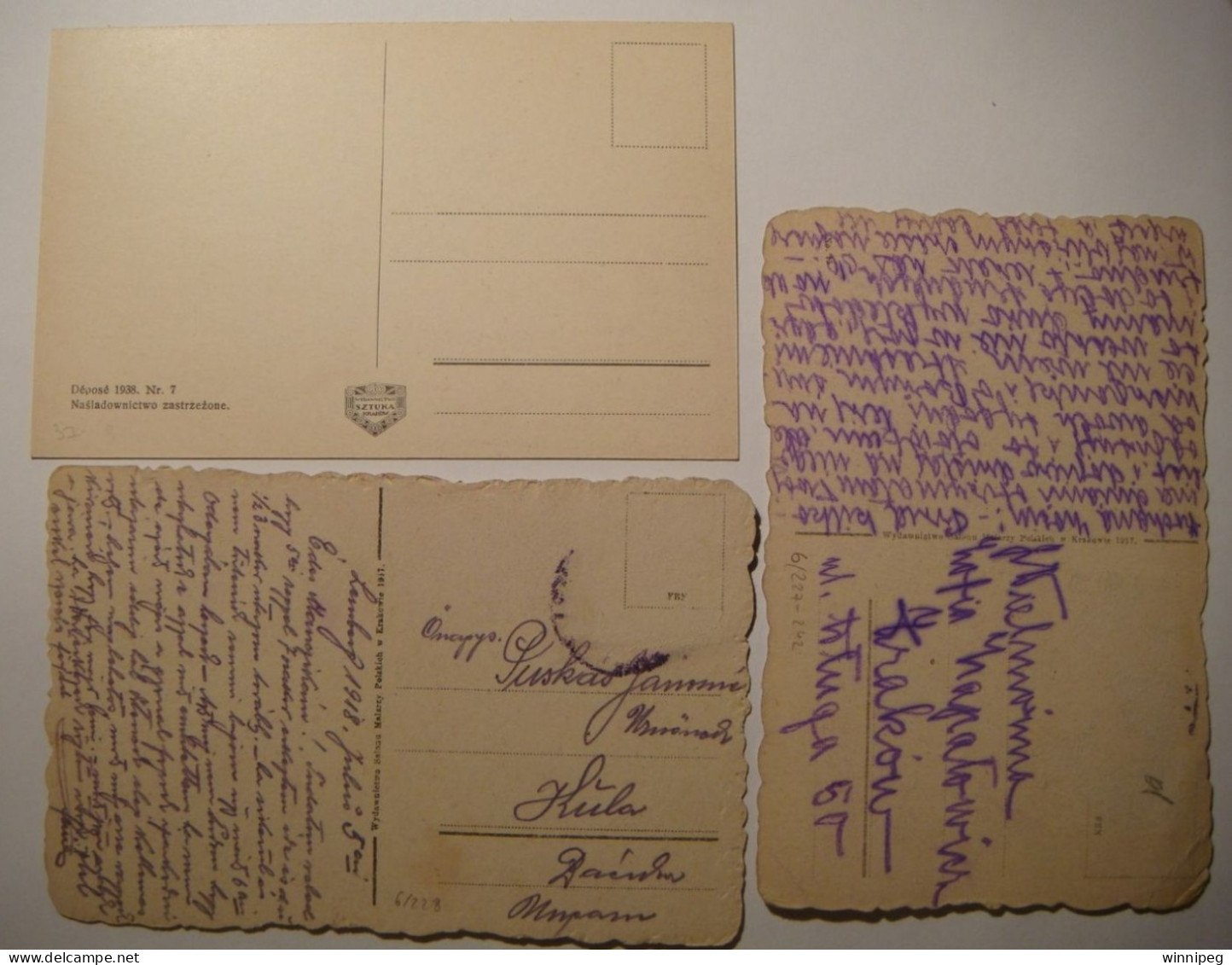 Lwow.Lemberg .Lot Of 6.1915-1939.See Photos & Description.Poland.Ukraine. - Ukraine