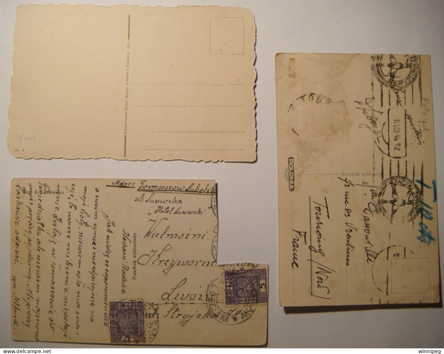 Lwow.Lemberg .Lot Of 6.1915-1939.See Photos & Description.Poland.Ukraine. - Ukraine