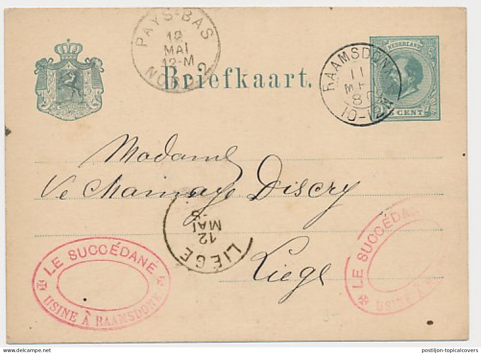 Kleinrondstempel Raamsdonk - Belgie 1880 - Unclassified