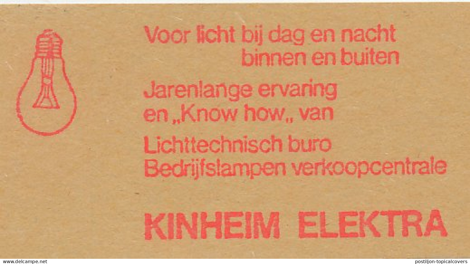 Meter Cut Netherlands 1989 Light Bulb - Electricité