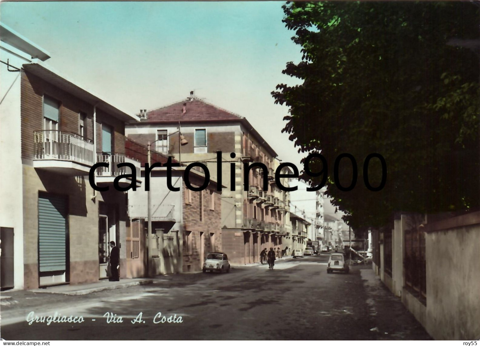Piemonte-torino-grugliasco Via A.costa Veduta Animata Via Anni 60 - Sonstige & Ohne Zuordnung