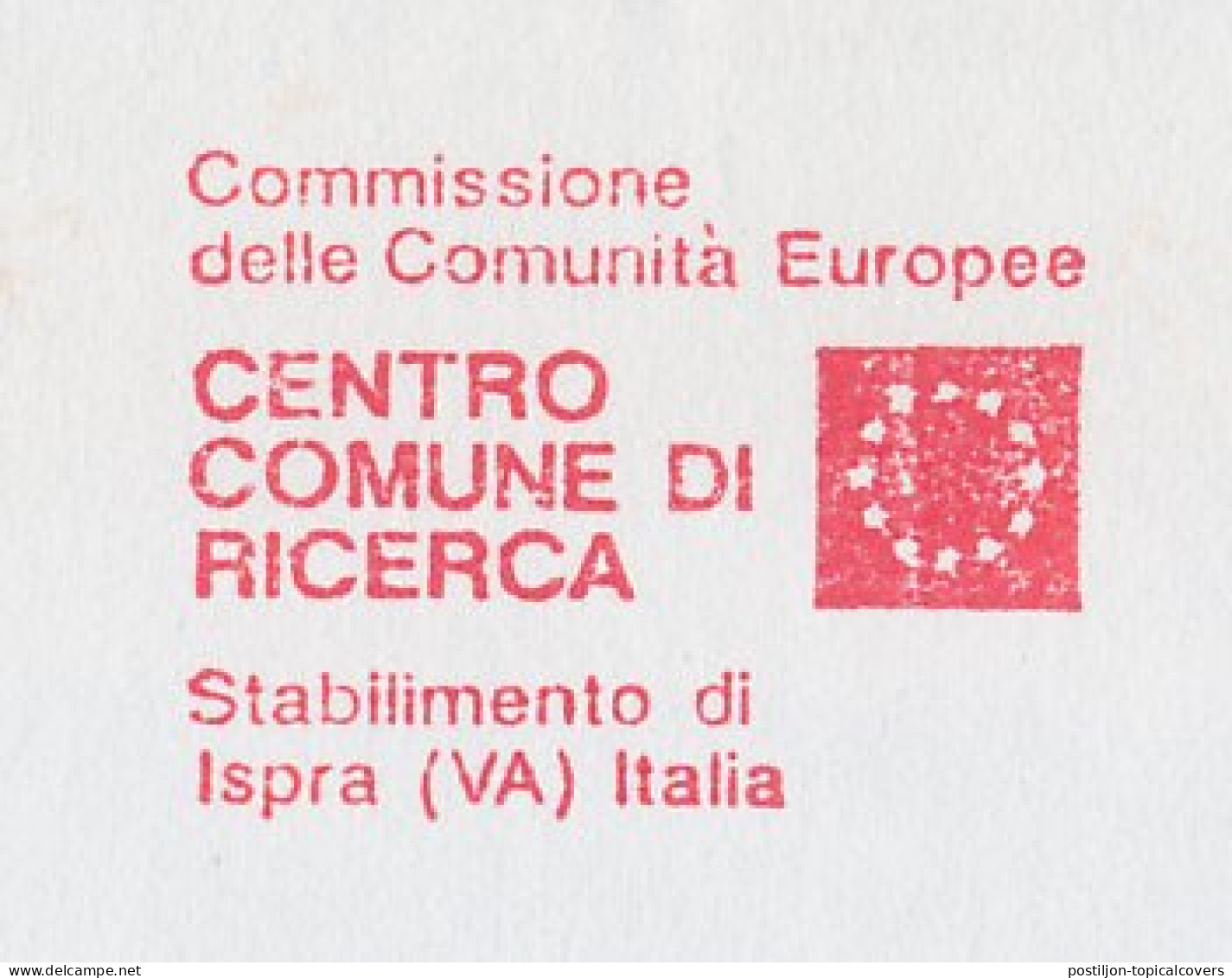 Meter Cover Italy 1990 Joint Research Center Ispra - Instituciones Europeas