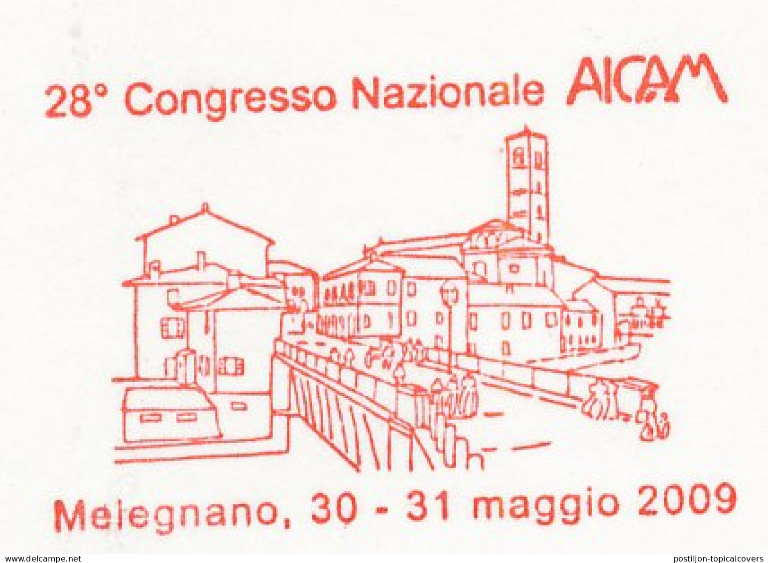 Specimen Meter Card Italy 2009 Melagnano - Old City - Other & Unclassified