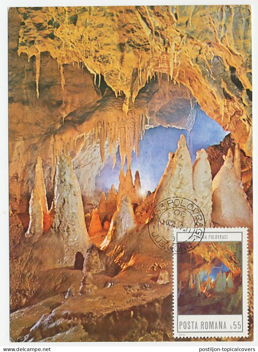 Maximum Card Rumania 1979 Stalactite Cave - Otros & Sin Clasificación